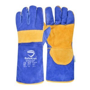 SafeKraft Leather Hand Gloves – SKLG - 1402 | SafeKraft