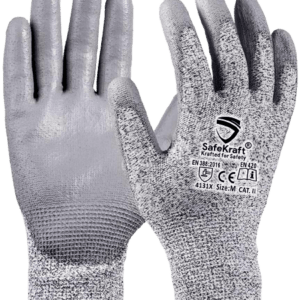 SafeKraft Cut Resistant Hand Gloves – SKCRL5PU | SafeKraft